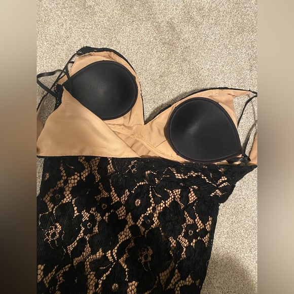 Free People Dangerous Love Black Lace Overlay Mini Dress - Picture 11 of 15